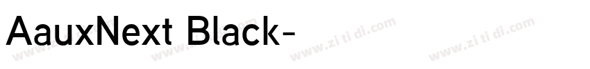 AauxNext Black字体转换